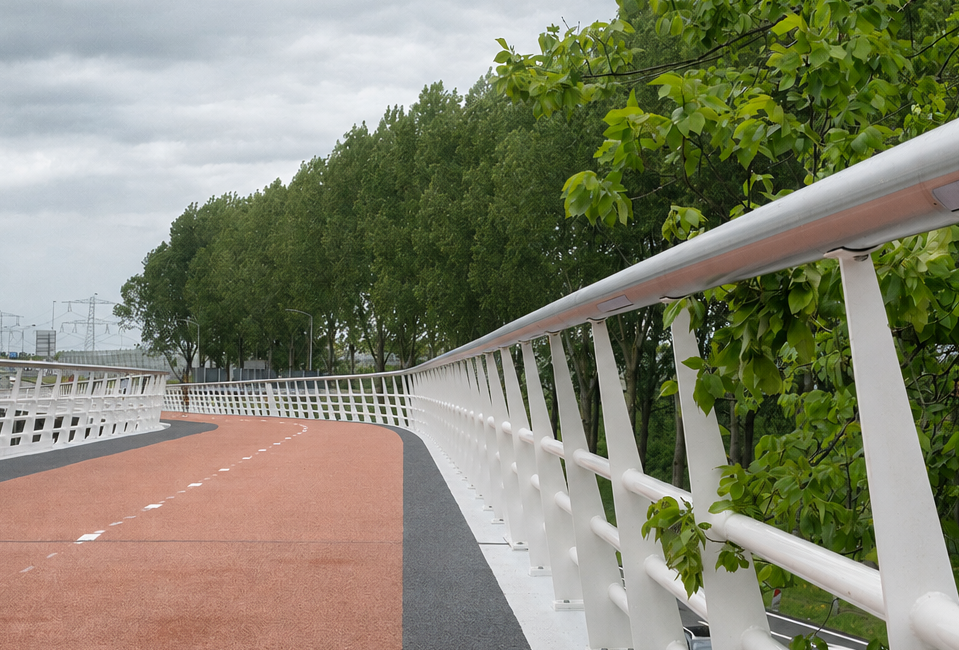 Longest Composite Bridge in Europe - Pedestrian Bridge Ambacht