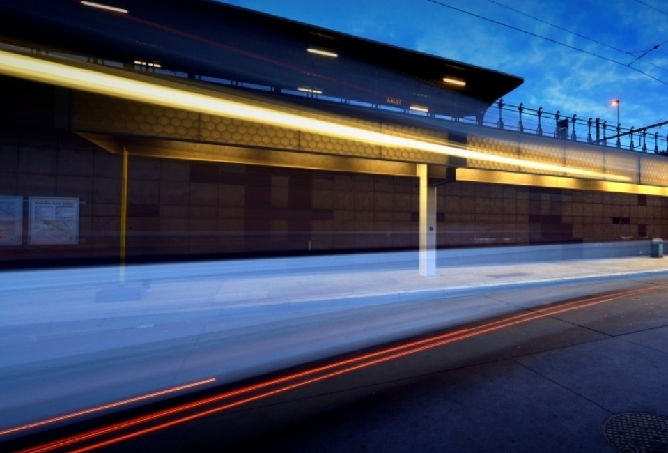 An innovative translucent composite canopy for the new bus station in Aalst