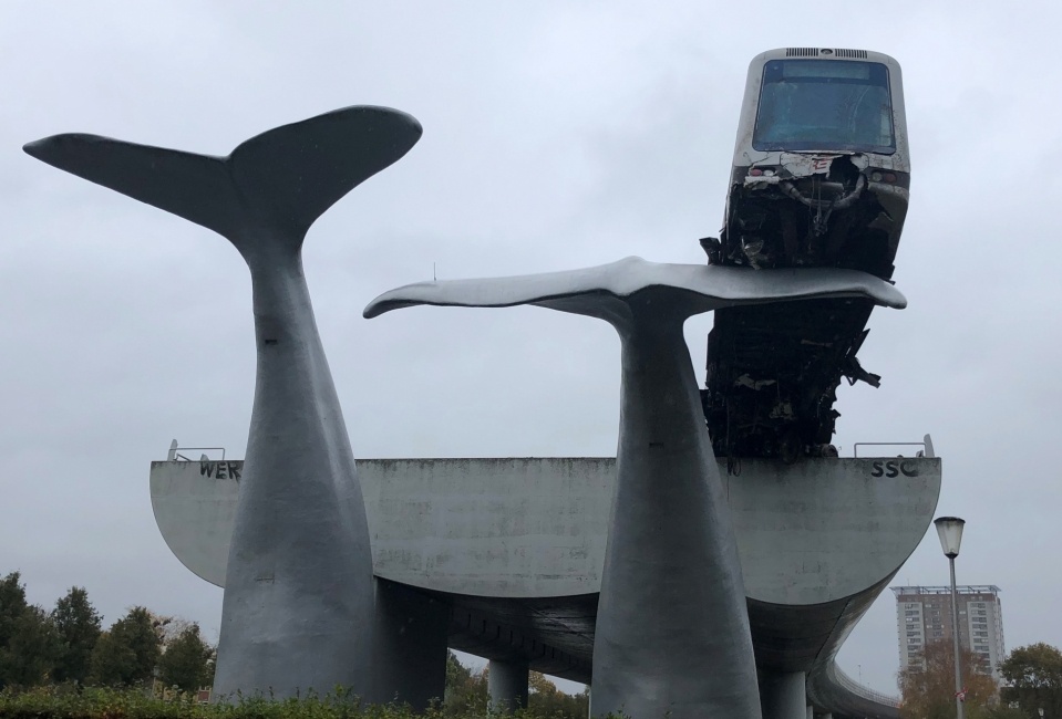 The tale behind the runaway metro saving ‘Whale Tails’ sculpture 